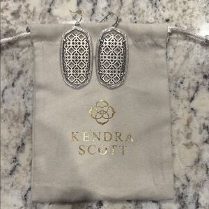 Kendra Scott Intricate Silver Earrings